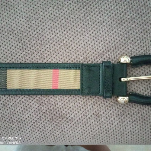 Burberry belt used, black leather, size 80cm