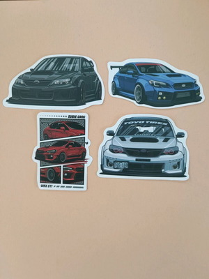 Subaru WRX STi Stickers set of 4 new