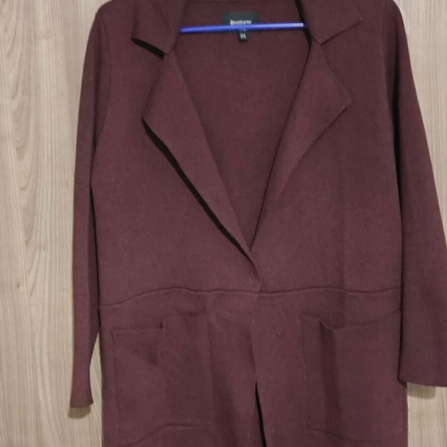 Stradivarius cardigan long burgundy like new, size M