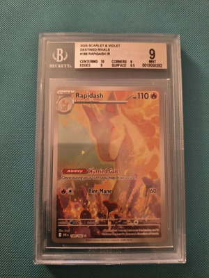 Rapidash 189/182 Destined Rivals Pokémon card BGS 9 Mint
