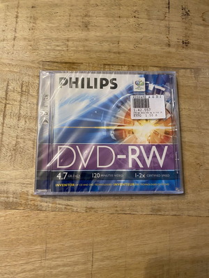 Philips DVD-RW 4.7GB sealed, new