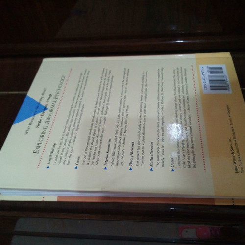 Exploring Abnormal Psychology psychiatry and psychology book used, hardcover
