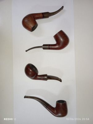 Amadeus tobacco pipes collection used, set of 4, made in Greece
