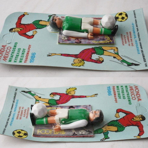 Mondial Mexico 86 Airgam Boys figure Panathinaikos new with Olympiad sticker pack