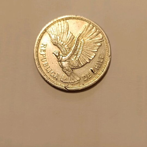 Chile 1957 coin 10 pesos like new