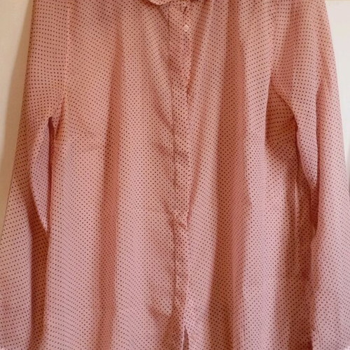 Women's shirt with transparency like new, black and pink, size S