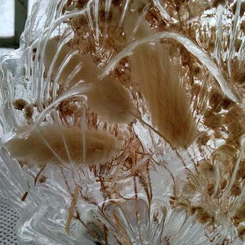 Table lamp LED pinecone new, acrylic 19cm