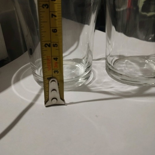Set of 6 Evian Gobelet glasses new, professional use