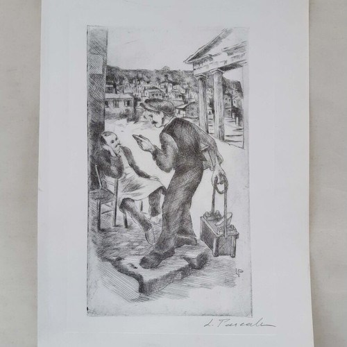 Lela Paschali Prints set of 5 used, Lost Professions