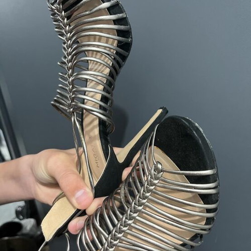 Migato sandals new, black and beige, size 39