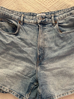 Τζιν σορτς-βερμούδα τύπου mom fit Zara σαν καινούργιο, τιρκουάζ, XXL