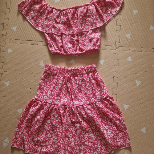 Anel Pink Set Blouse and Skirt like new