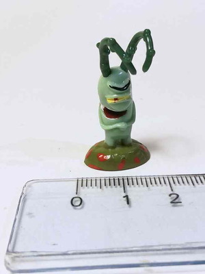 Plankton plastic figure used from SpongeBob SquarePants kinder