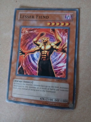 Lesser Fiend κάρτα Yu-Gi-Oh σαν καινούργιο, επίσημη 1996