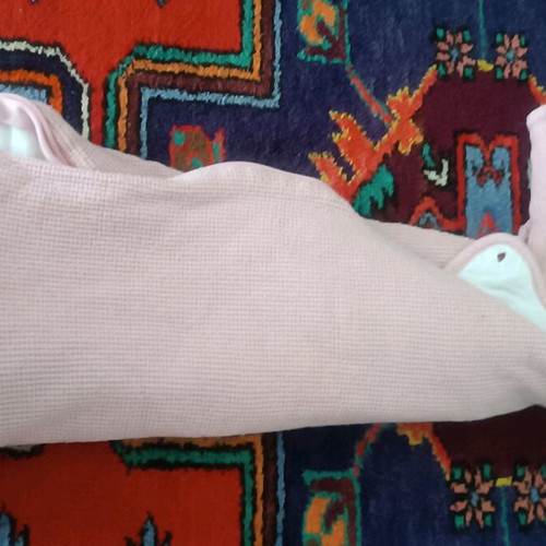 Baby girl sleeping bag pink used up to 74 cm with detachable sleeves