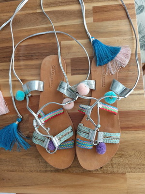 Boho sandal like new, size 39-40