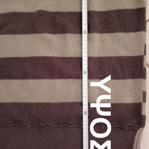 Springfield SPF men's striped hoodie sweater used, beige and brown, XL