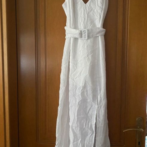 Elfie dress Nadia Rapti new, white with metallic thread