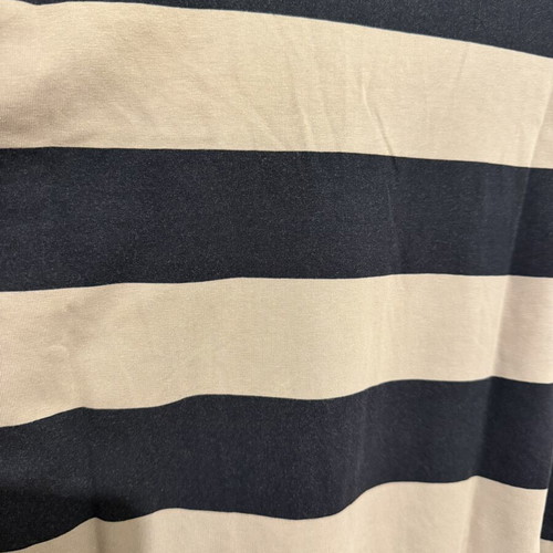 H&M striped fitted blouse size L 40 used, multicolor gold