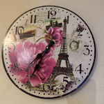 Paris wall clock new, analog