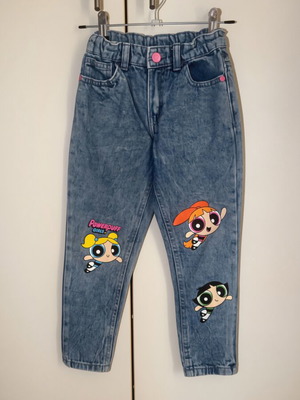 Power Puff Girls mom jeans, size 116 cm