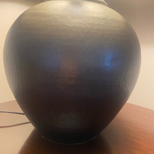 Table lamp like new with beige calami