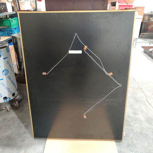 Large luxury wall mirror in baroque style used, ornate frame