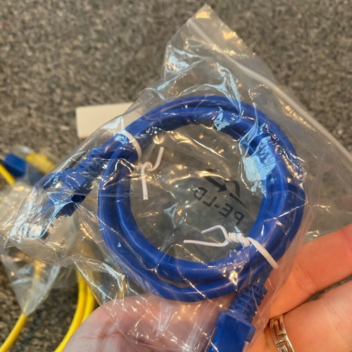 Set of ADSL splitters cables and wires for internet and telephone new