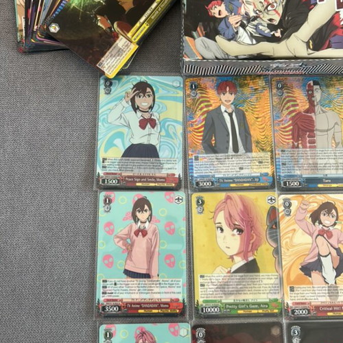 Weiss Schwarz DanDaDan 1st Edition box with hits and bulk like new