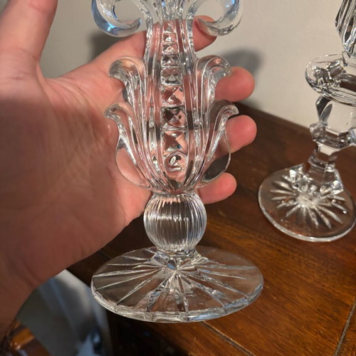 Crystal candlesticks like new