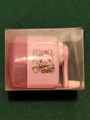 Children's Manual Desk Pencil Sharpener, Pink with Bunny Design