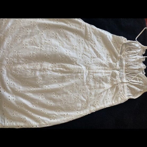 White Pull & Bear dress with strap and perforated design like new