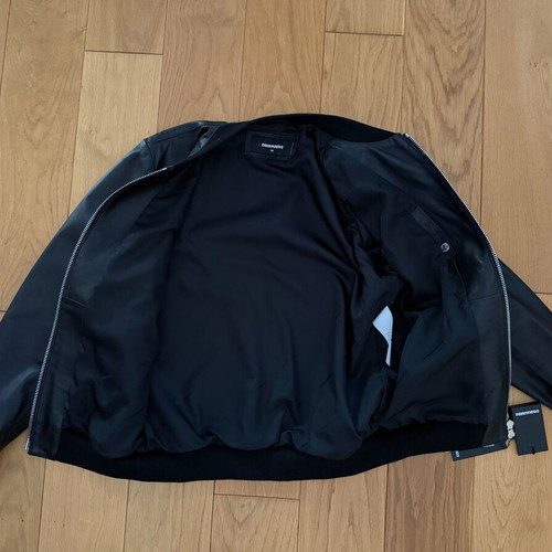 Dsquared2 leather jacket new, size 50, black
