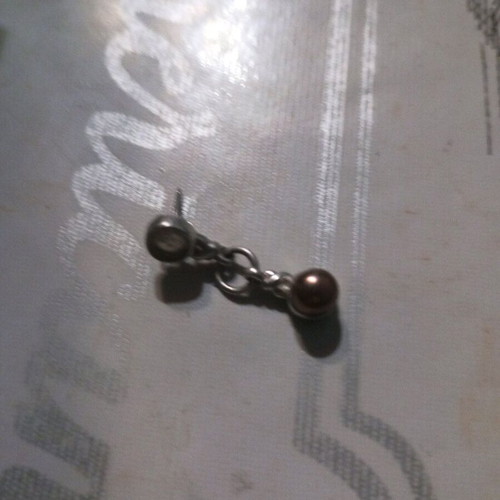 Silver earring used