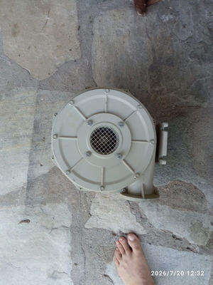 Three-phase blower 0.075 kW used, 230/400V, Germany