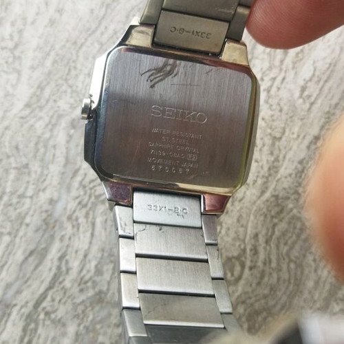 Seiko 7N39-0BA0 Quartz men's watch new, silver