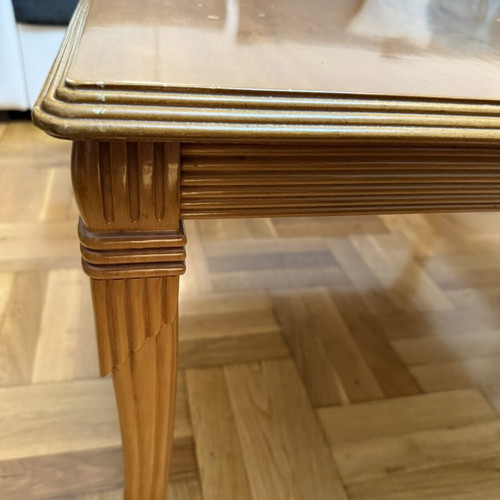 Wooden coffee table, solid wood, 90x90x47 cm