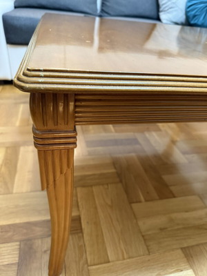 Wooden coffee table, solid wood, 90x90x47 cm