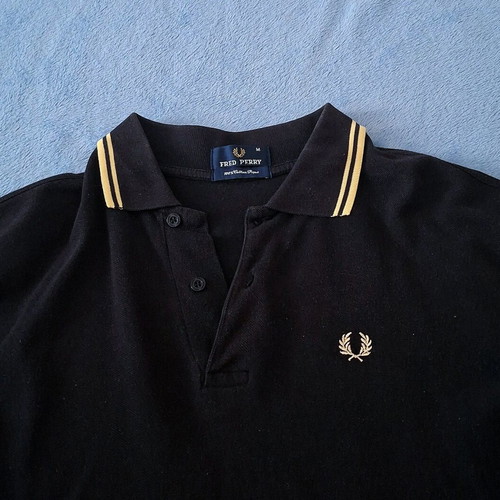 Fred Perry men's blouse S - M, black and yellow