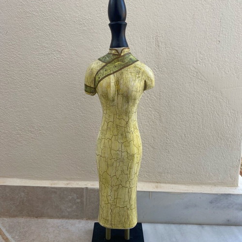 Wooden decorative doll like new