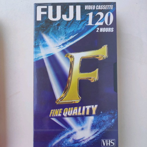 Video cassettes new blank, pack of 2, Fuji 120 and TDK HS180