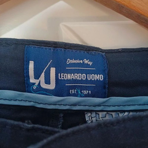 Leonardo Uomo Men's Blue Suit Pants like new with free shirt
