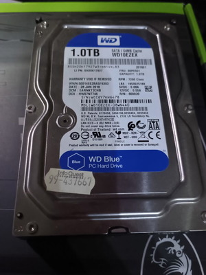 WD Blue 1TB 7200RPM hard drive