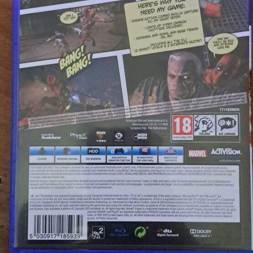 Deadpool PS4 game new, rare Marvel adventure