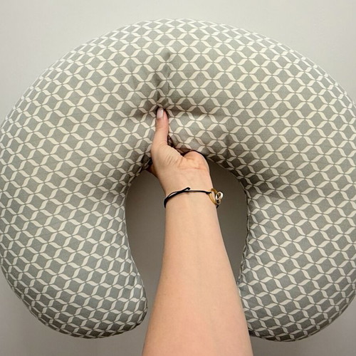 Nursing pillow double-sided with removable cotton cover