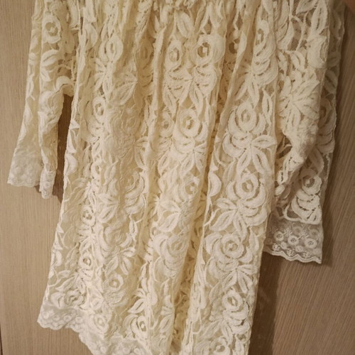 Trench coat and dress set like new, beige, one size by Zig Zag