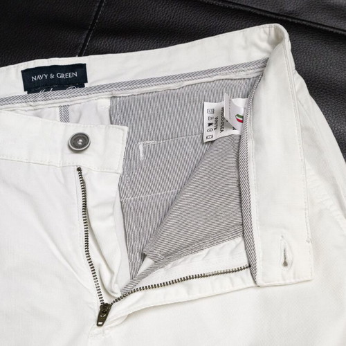 Navy & Green White Chino Trousers like new, size M