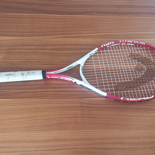 Head Nano Titanium tennis racket used, lightweight and durable