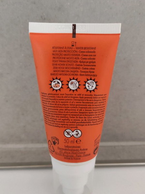 Avene tinted sunscreen used