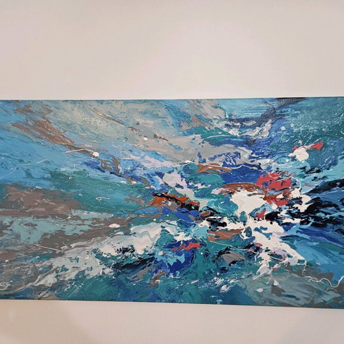 Πίνακας ζωγραφικής abstract 80x170 εκ καινούργιος